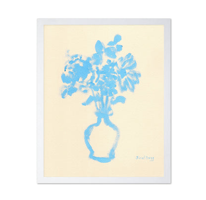 Blue Vase Flowers No1