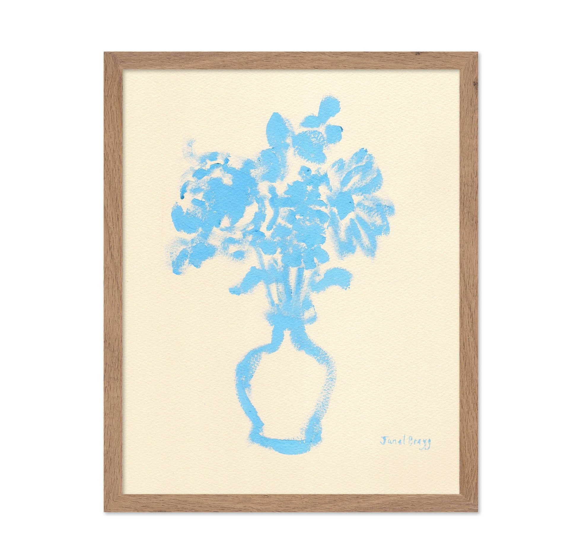 Blue Vase Flowers No1