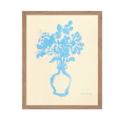 Blue Vase Flowers No1