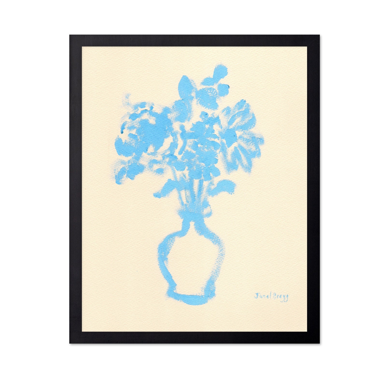 Blue Vase Flowers No1