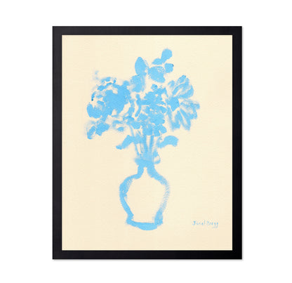 Blue Vase Flowers No1