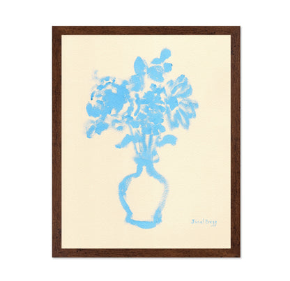 Blue Vase Flowers No1