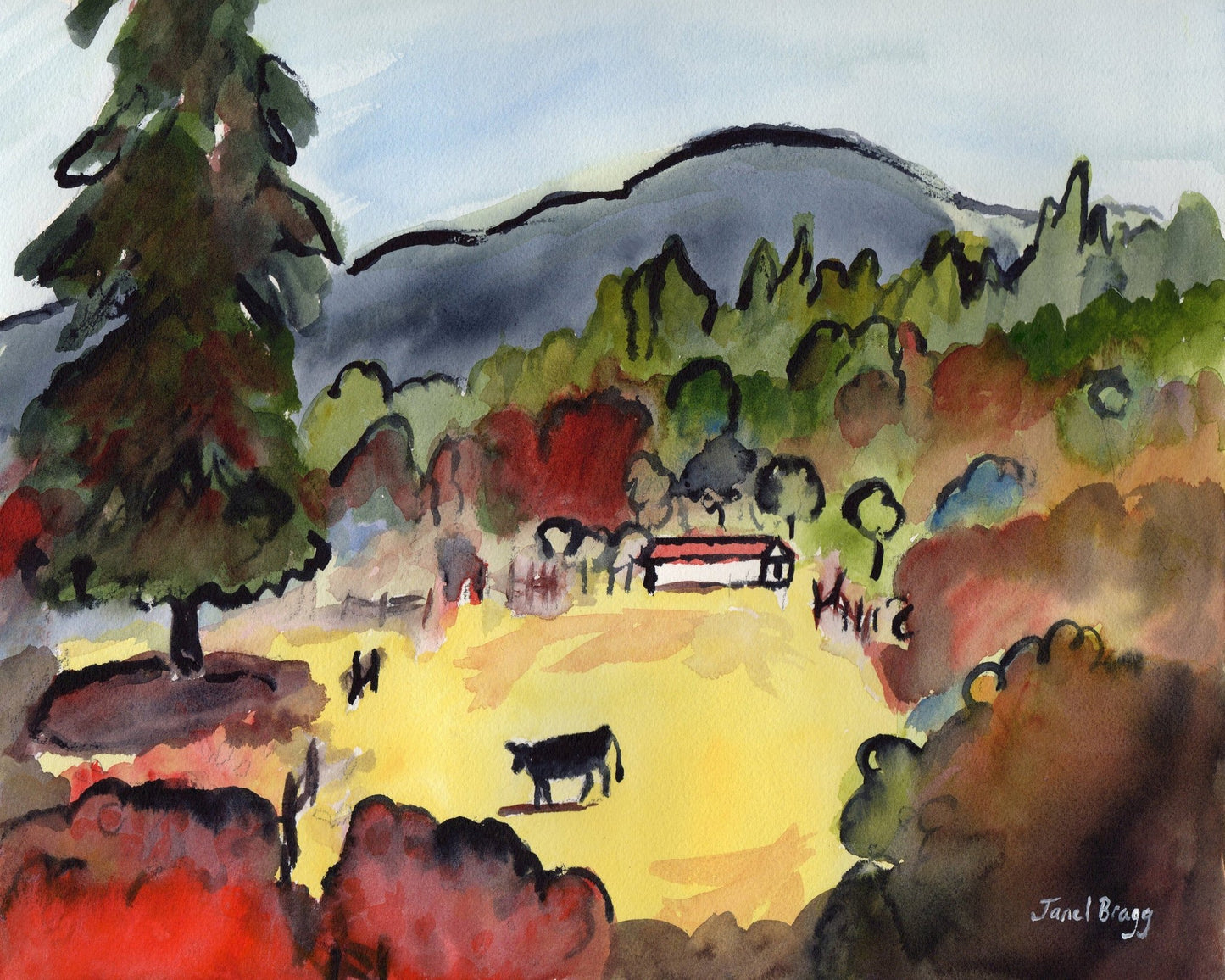 Countryside Cow Scene