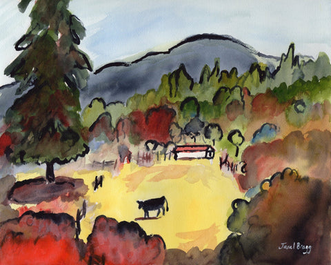 Countryside Cow Scene