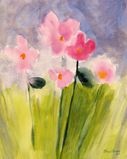 Pink Meadow Flowers