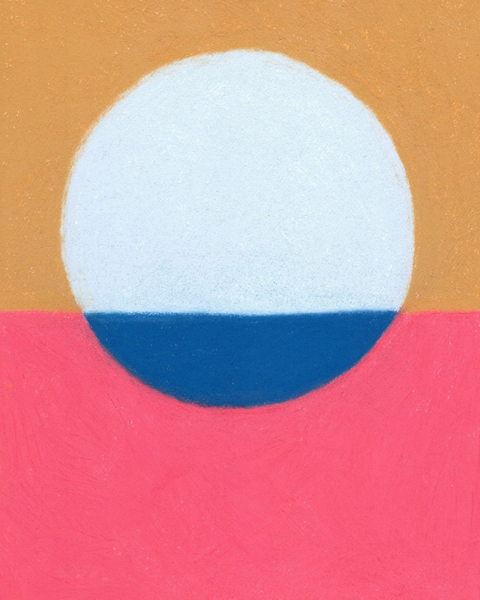 Blue Circle Ochre Pink