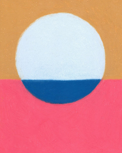 Blue Circle Ochre Pink