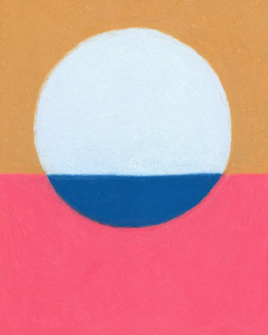 Blue Circle Ochre Pink