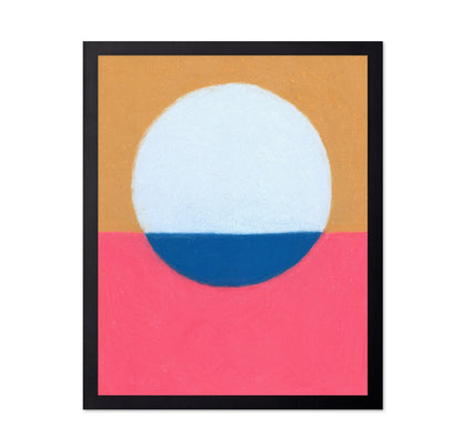 Blue Circle Ochre Pink