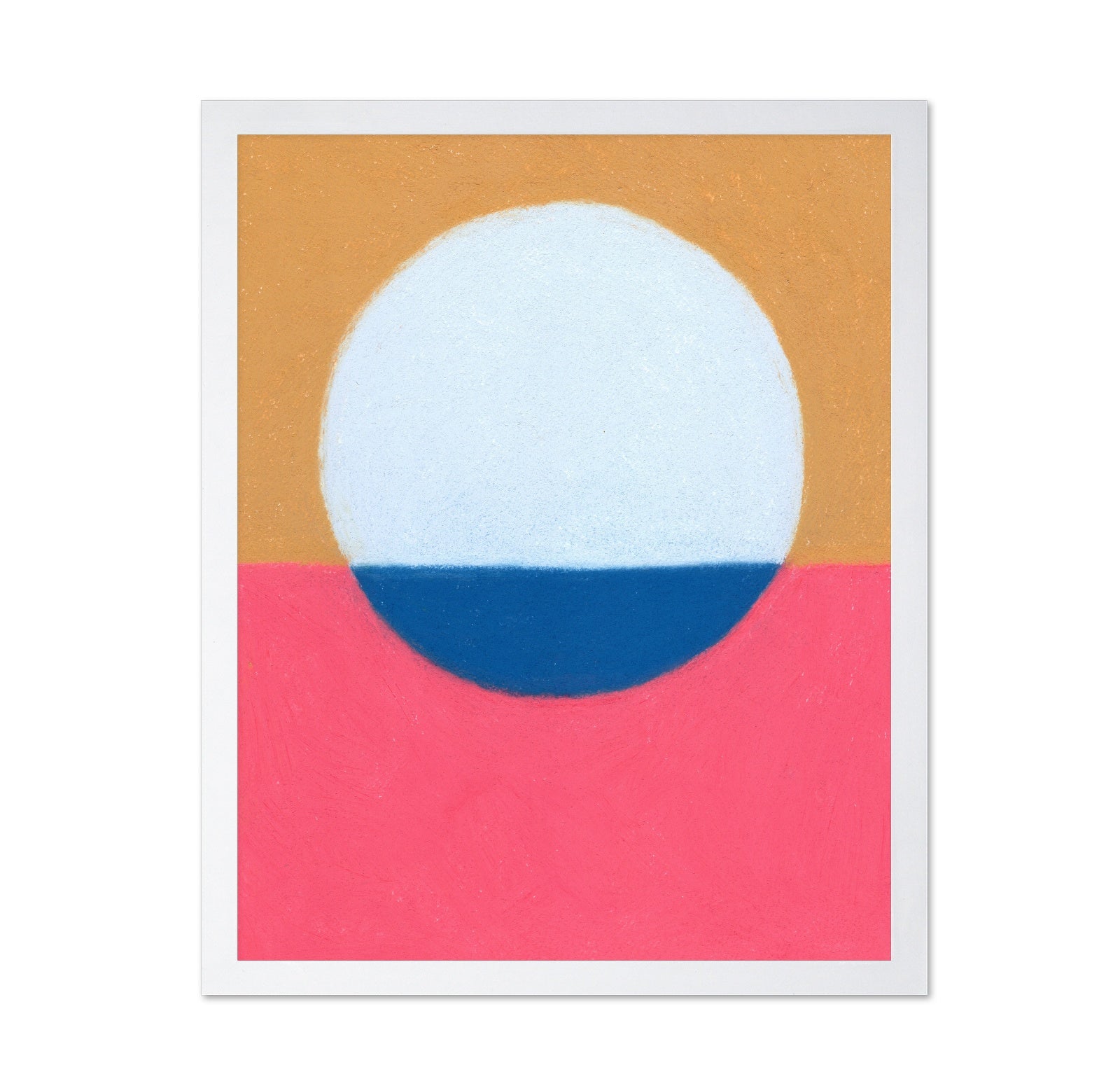 Blue Circle Ochre Pink
