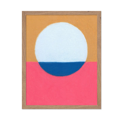 Blue Circle Ochre Pink