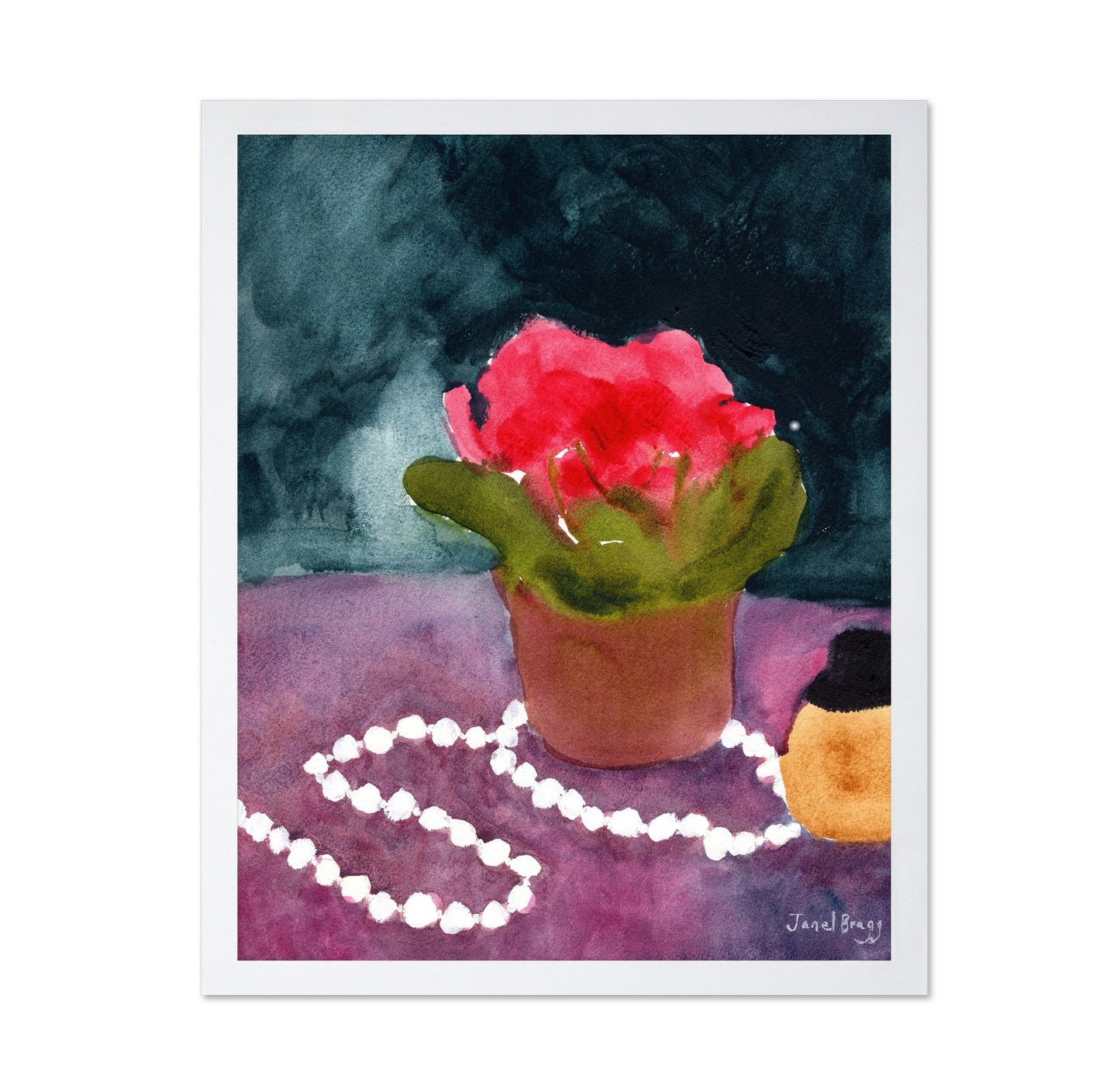 Pearls And Pink Bloom