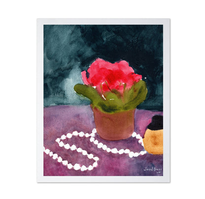 Pearls And Pink Bloom