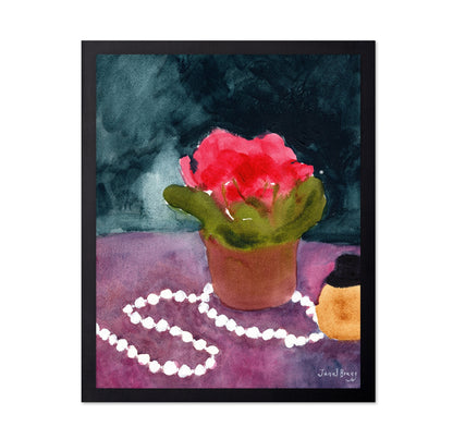 Pearls And Pink Bloom