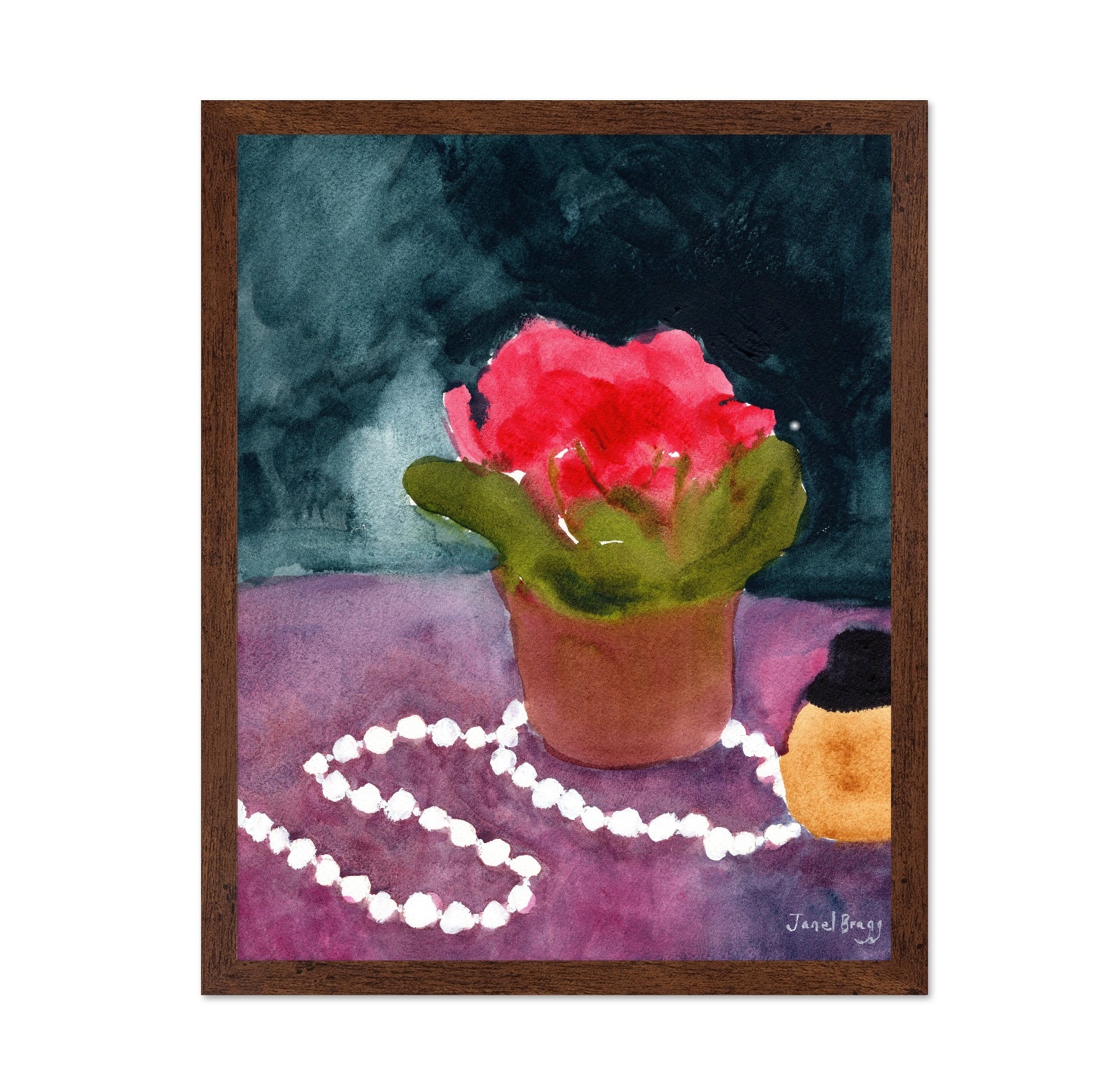 Pearls And Pink Bloom