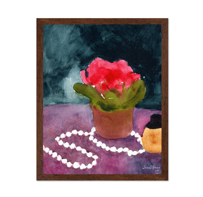 Pearls And Pink Bloom