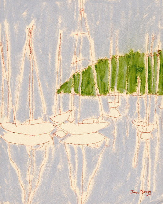 Harbor Reflection Sketch