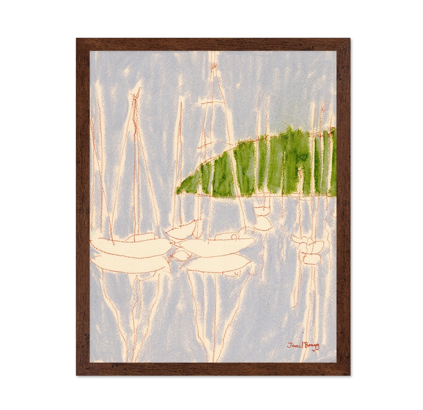 Harbor Reflection Sketch