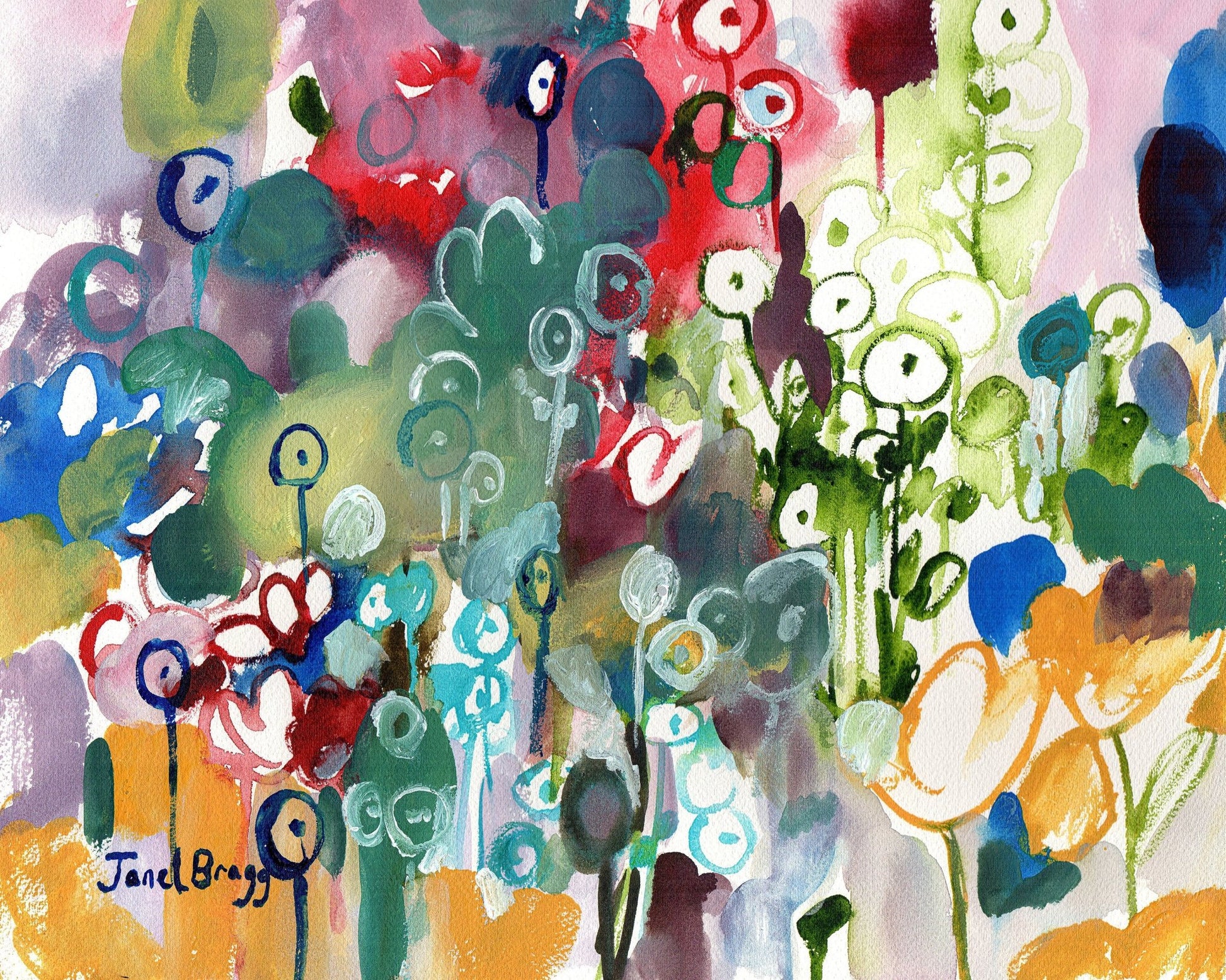 Abstract Flower Garden