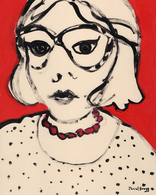 Red Portrait Sketch