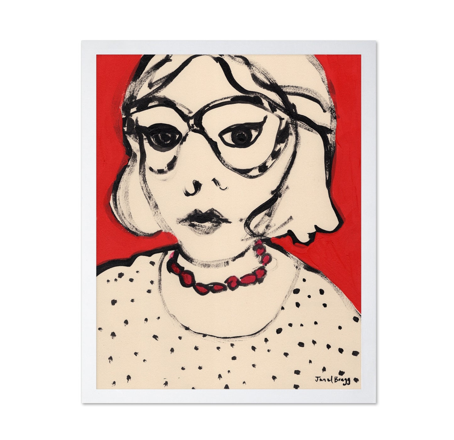 Red Portrait Sketch