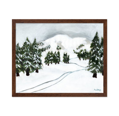 Snowy Ski Trail