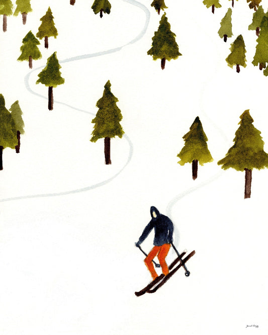 Lone Skier Run