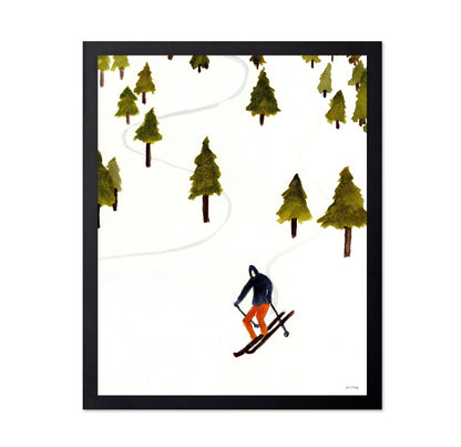 Lone Skier Run