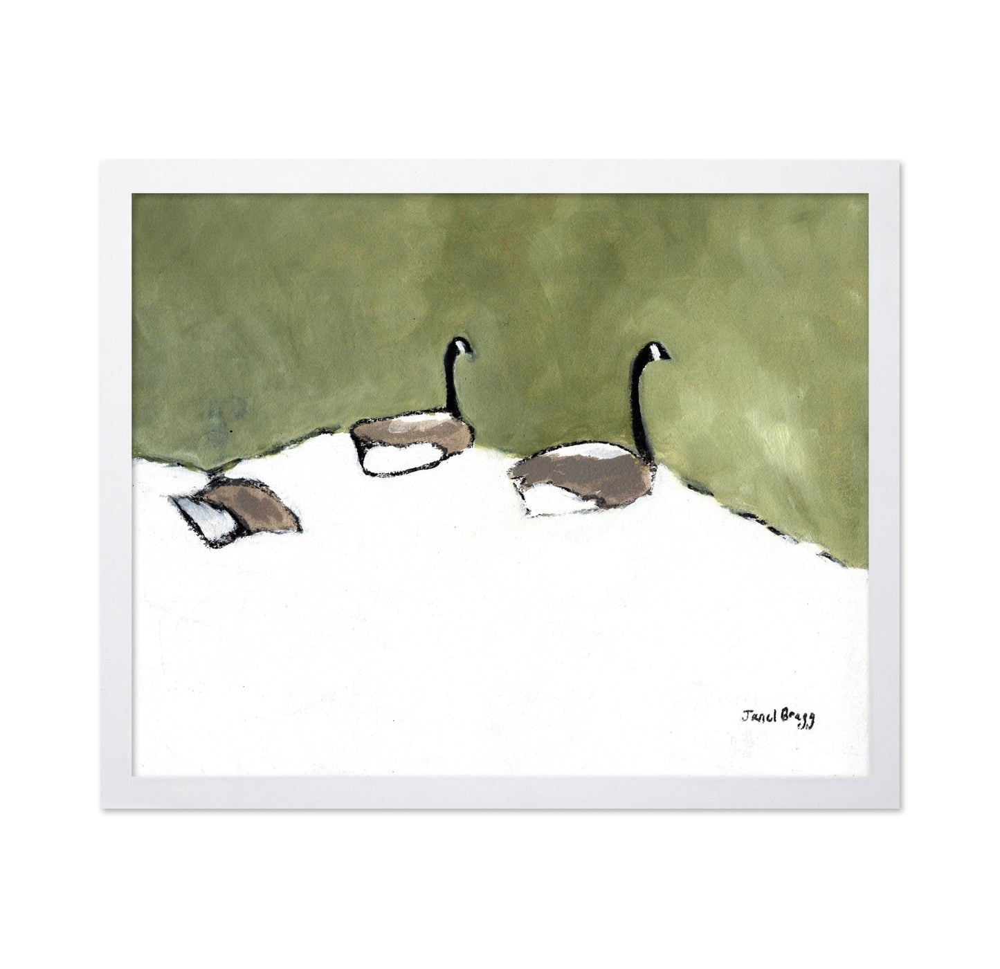 Geese Resting Pond