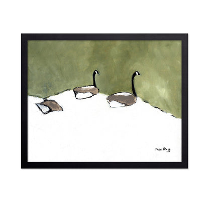 Geese Resting Pond