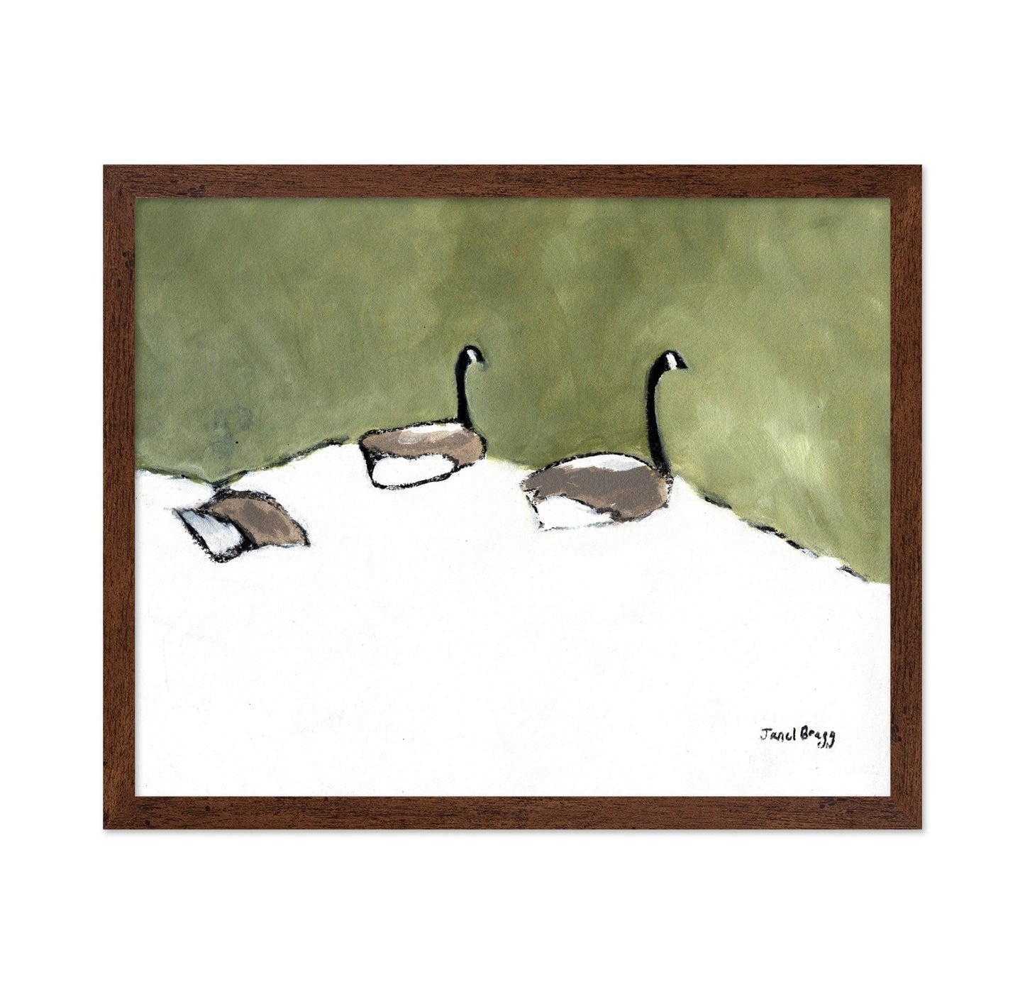 Geese Resting Pond