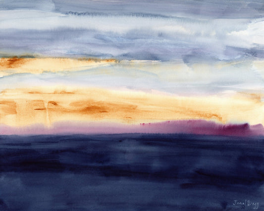 Normandy Channel Sunset