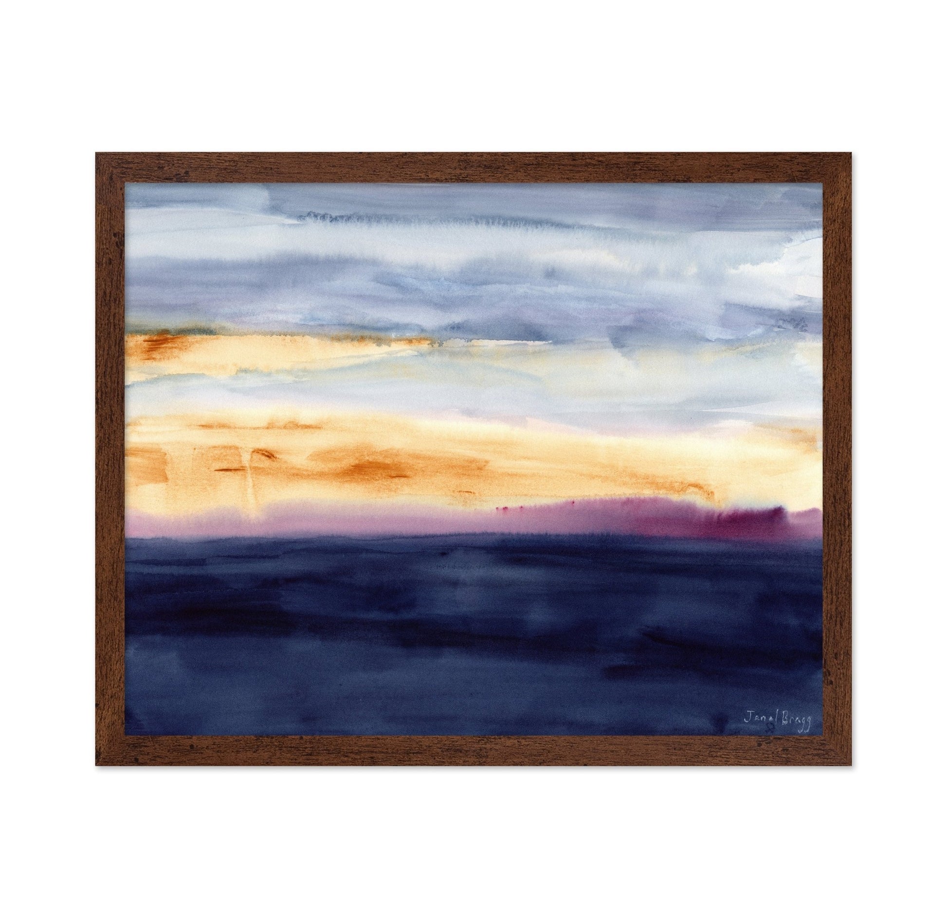 Normandy Channel Sunset