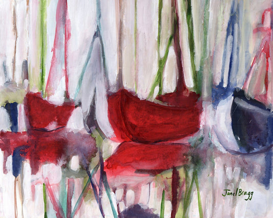 Abstract Harbor Boats