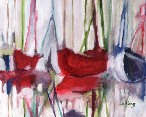 Abstract Harbor Boats