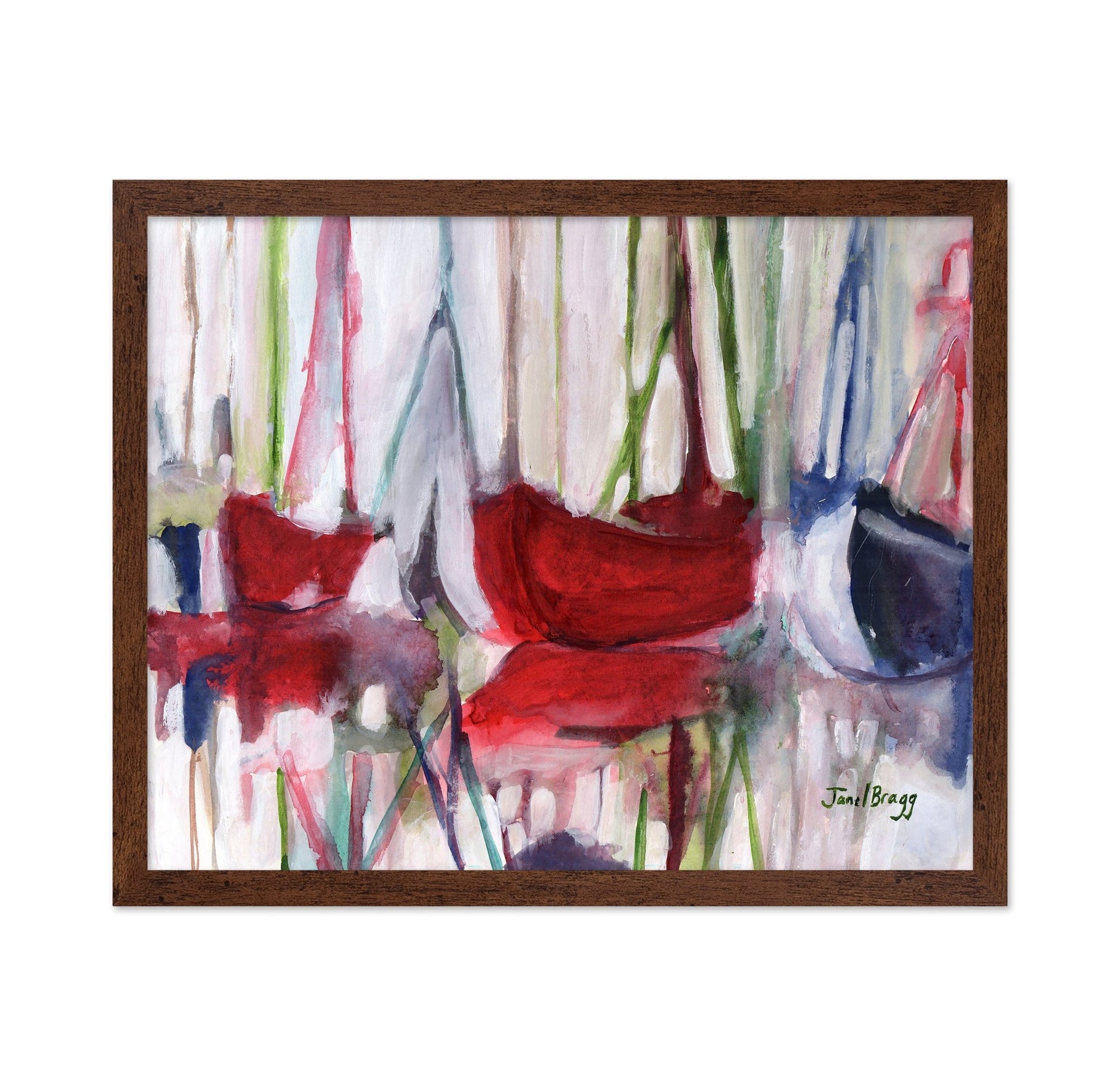 Abstract Harbor Boats