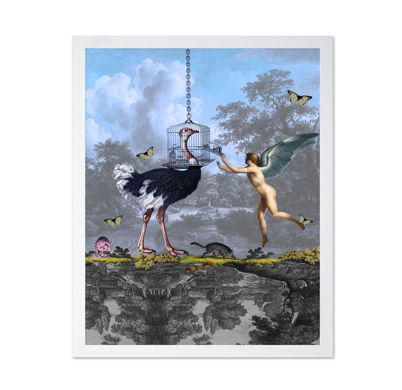 Caged Ostrich Fantasy