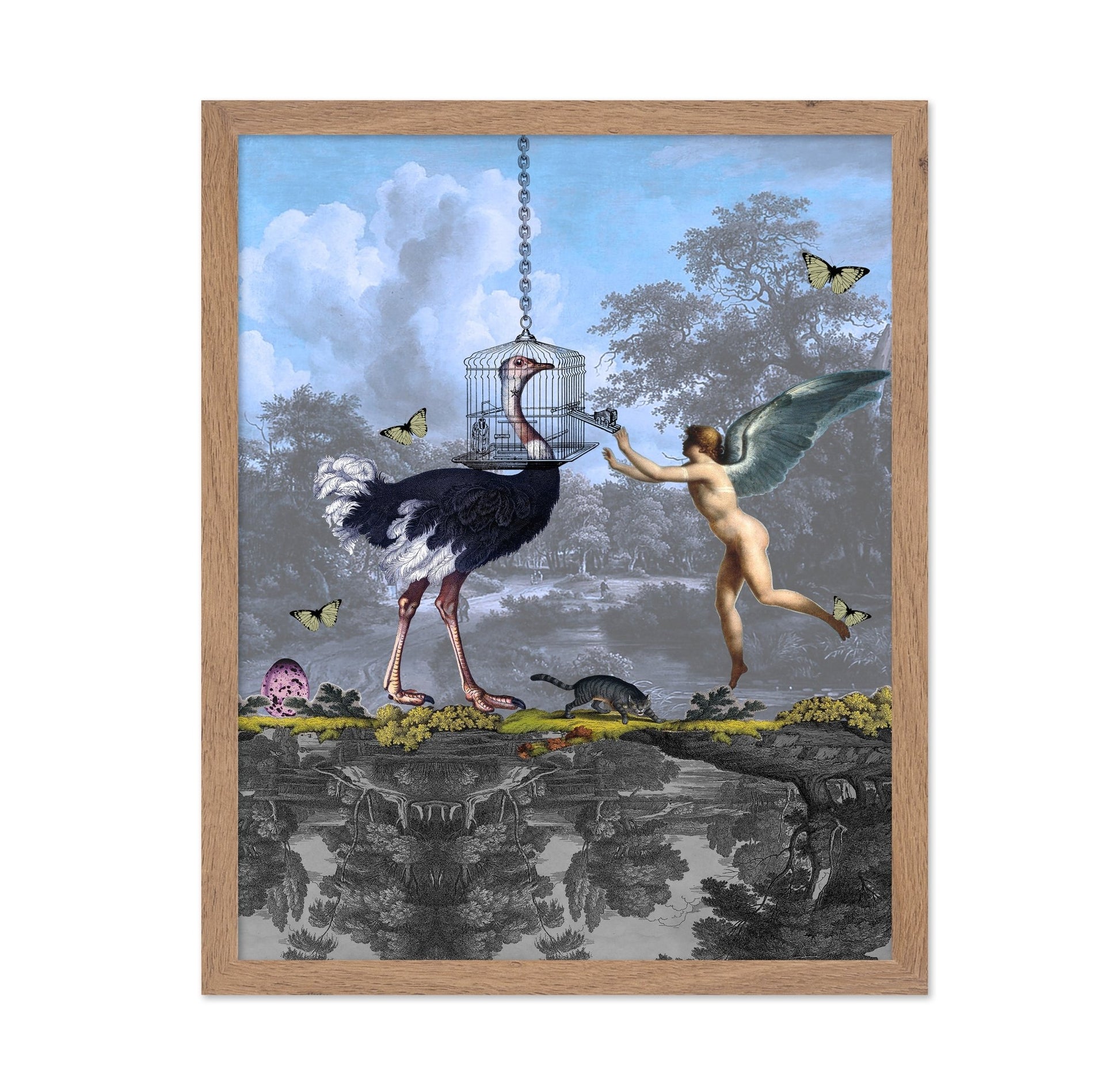 Caged Ostrich Fantasy