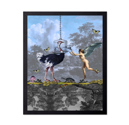 Caged Ostrich Fantasy