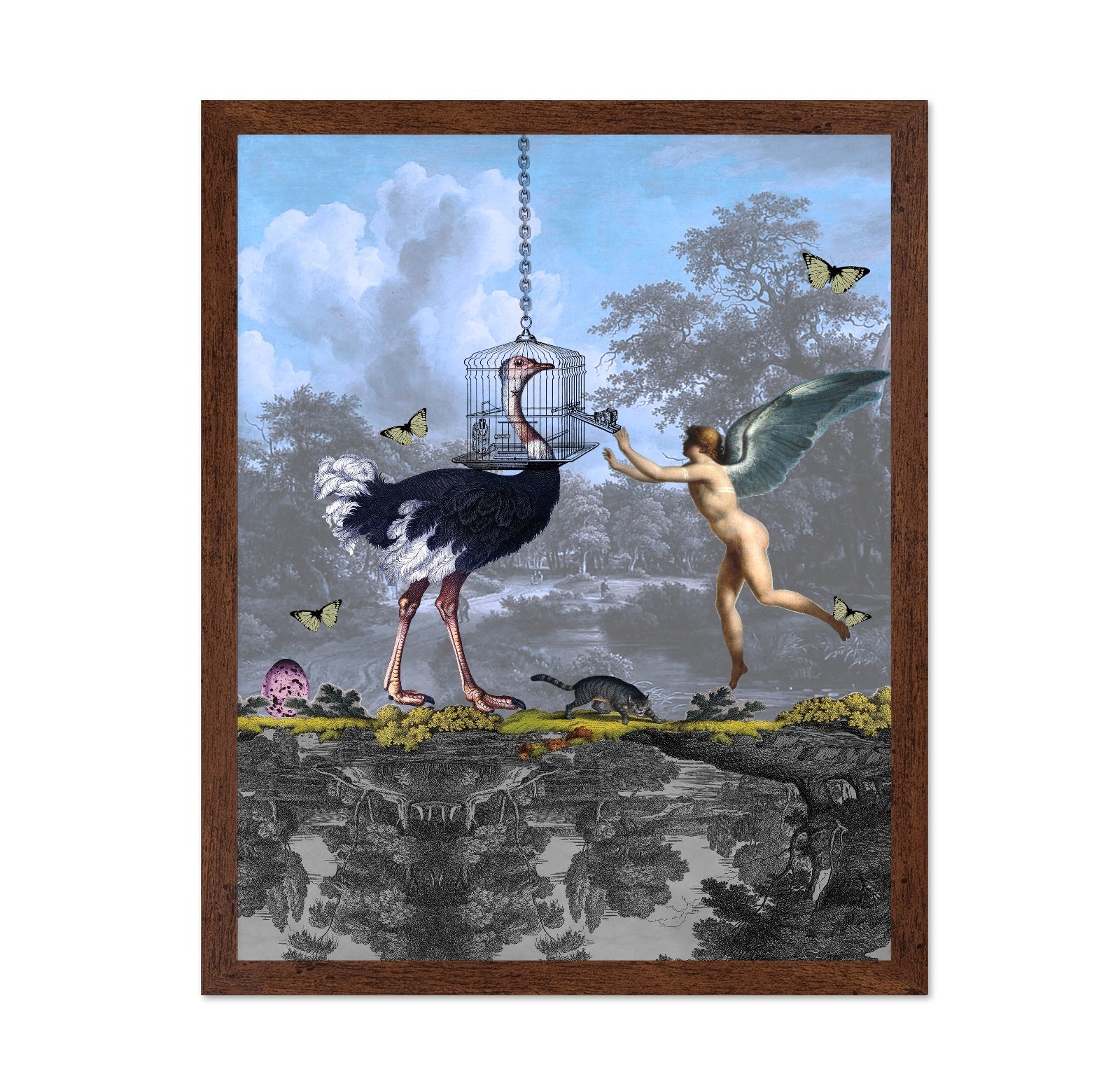 Caged Ostrich Fantasy
