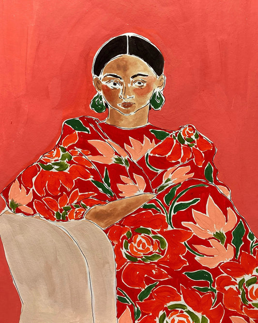 Floral Dress Portrait