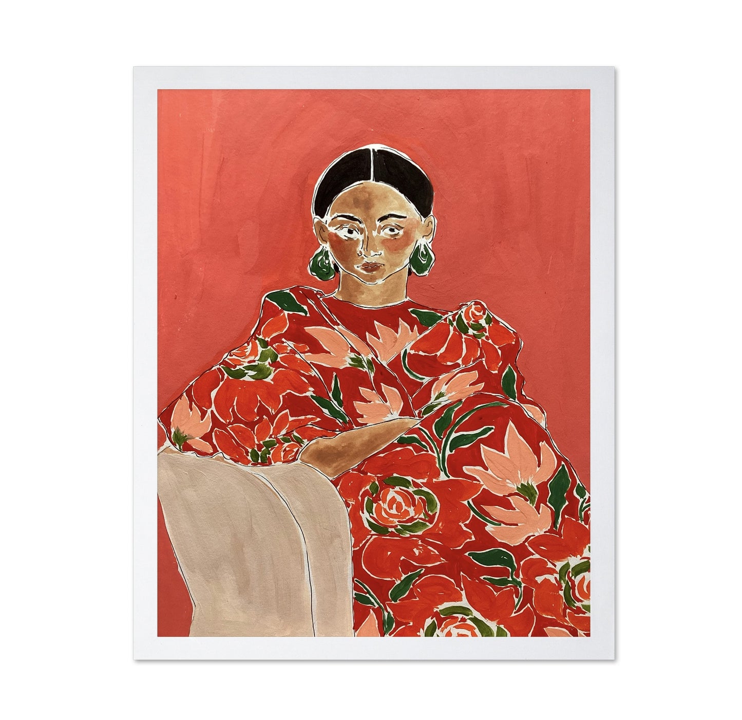 Floral Dress Portrait