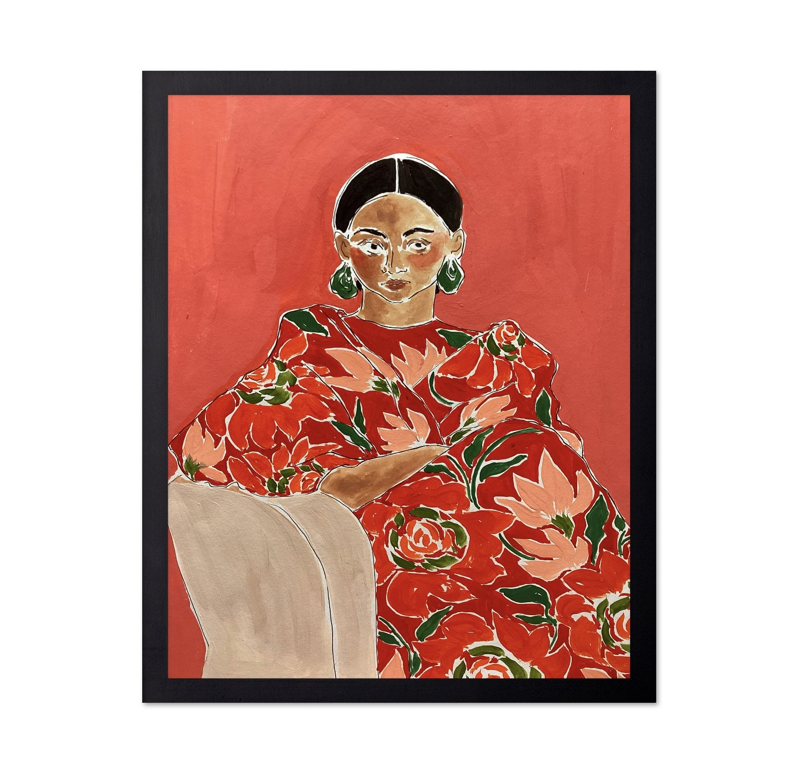 Floral Dress Portrait