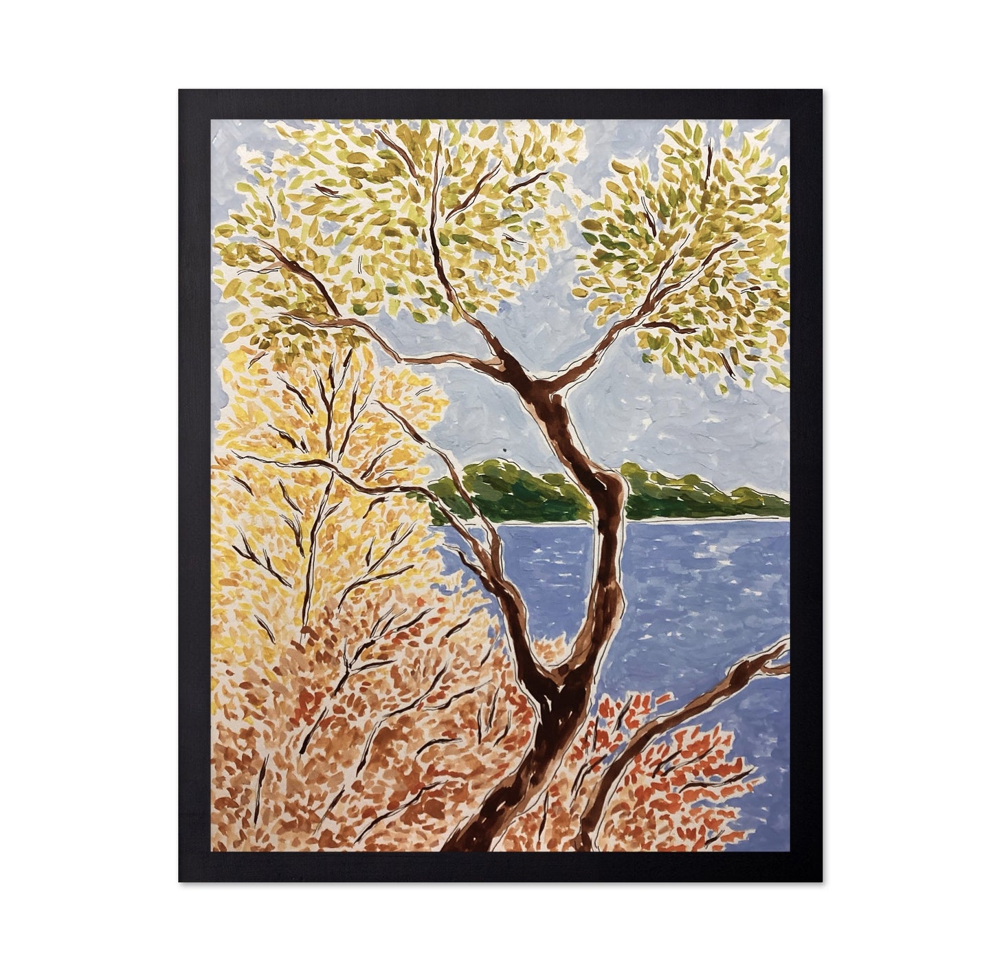 Autumn Lakeside Trees