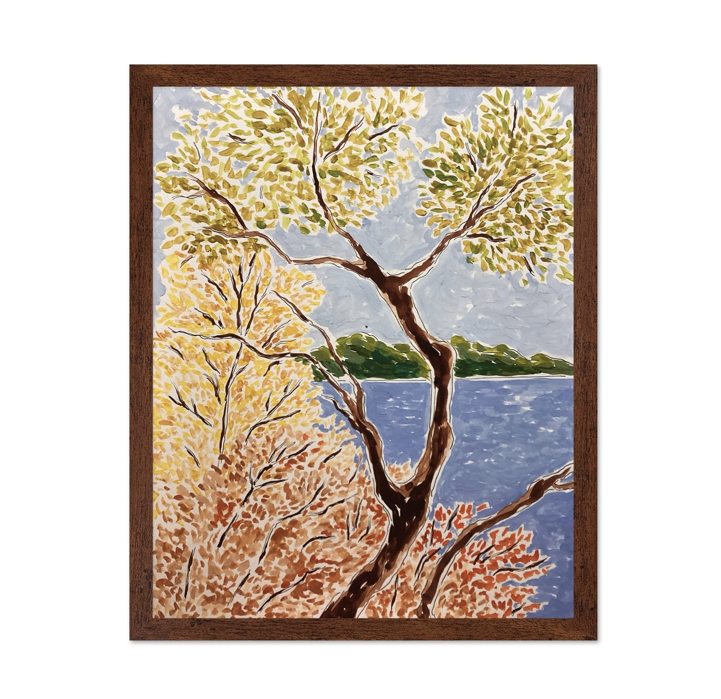 Autumn Lakeside Trees