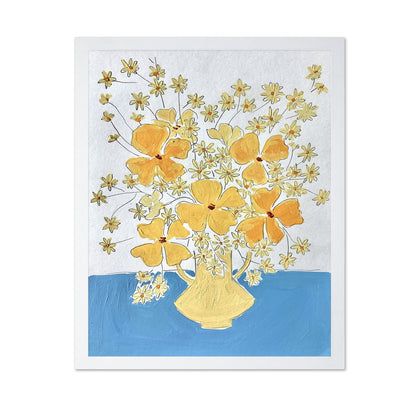 Yellow Floral Vase No3