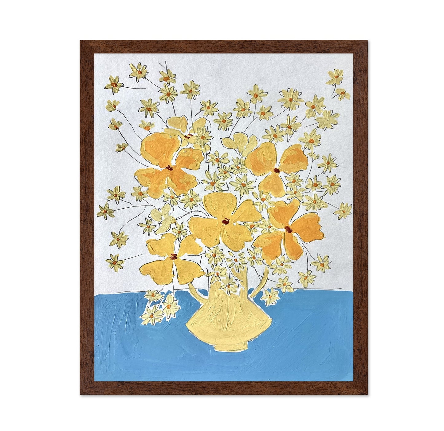 Yellow Floral Vase No3