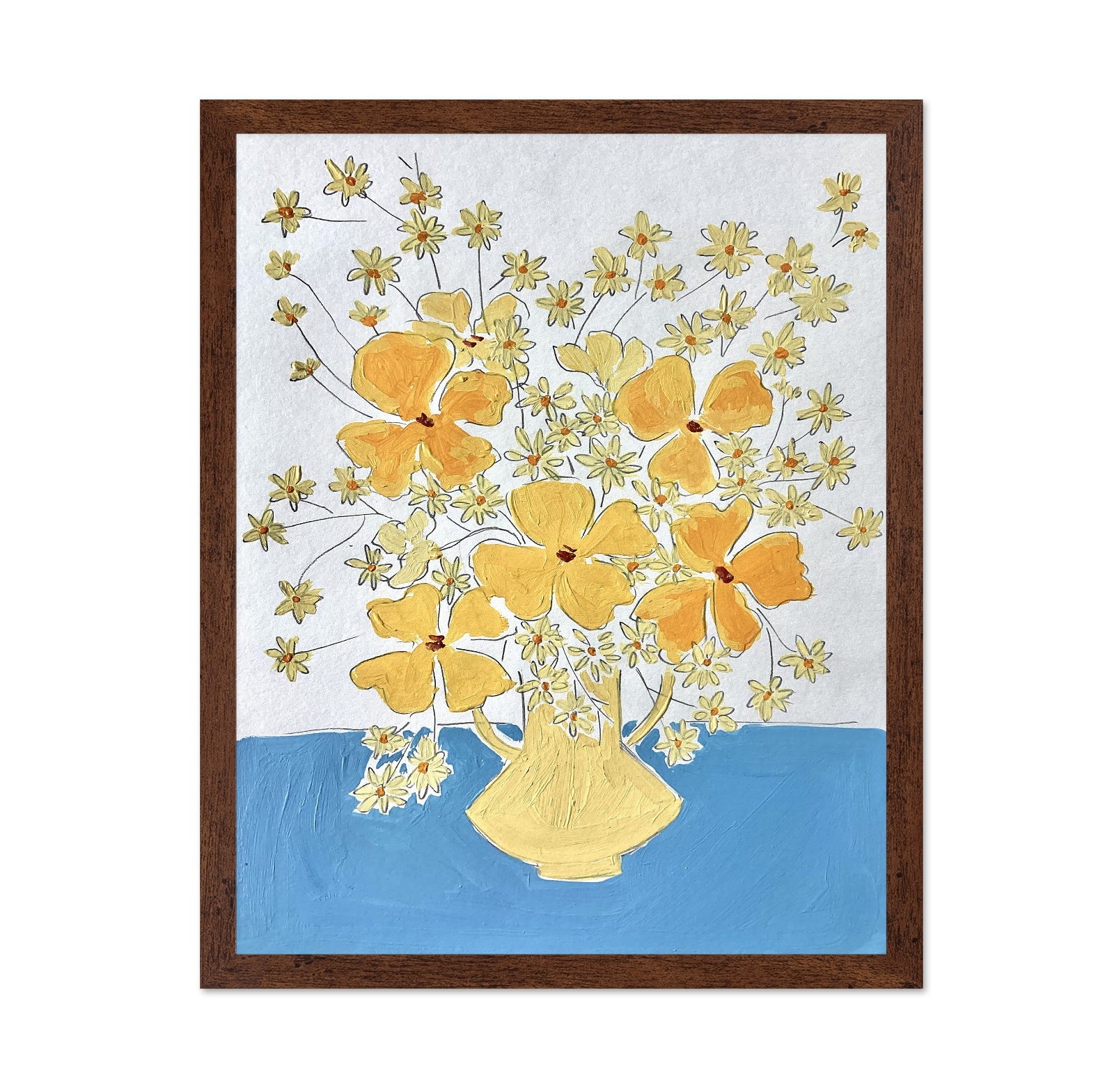 Yellow Floral Vase No3