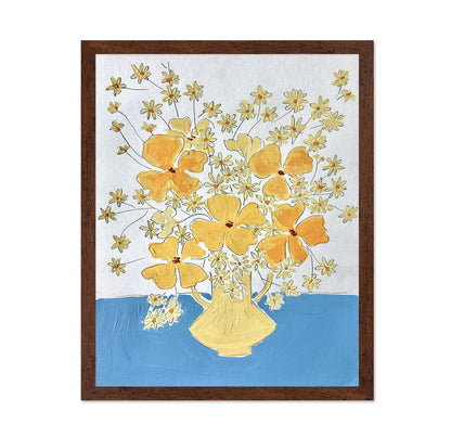 Yellow Floral Vase No3