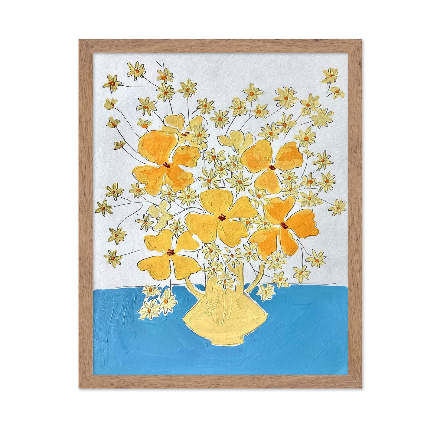 Yellow Floral Vase No3